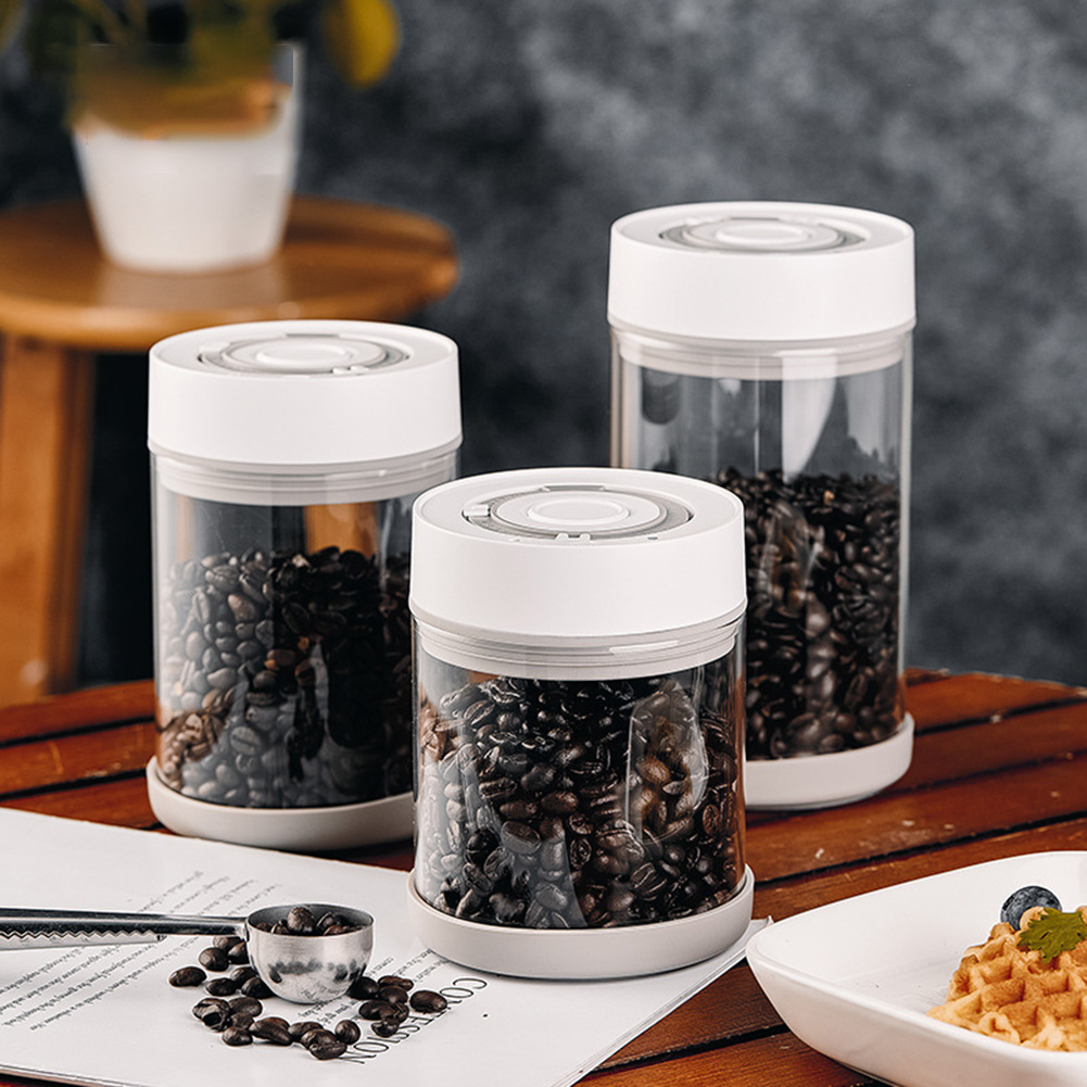 Food Storage Containers - Kitchen Moisture-proof Glass Coffee Bean Jar