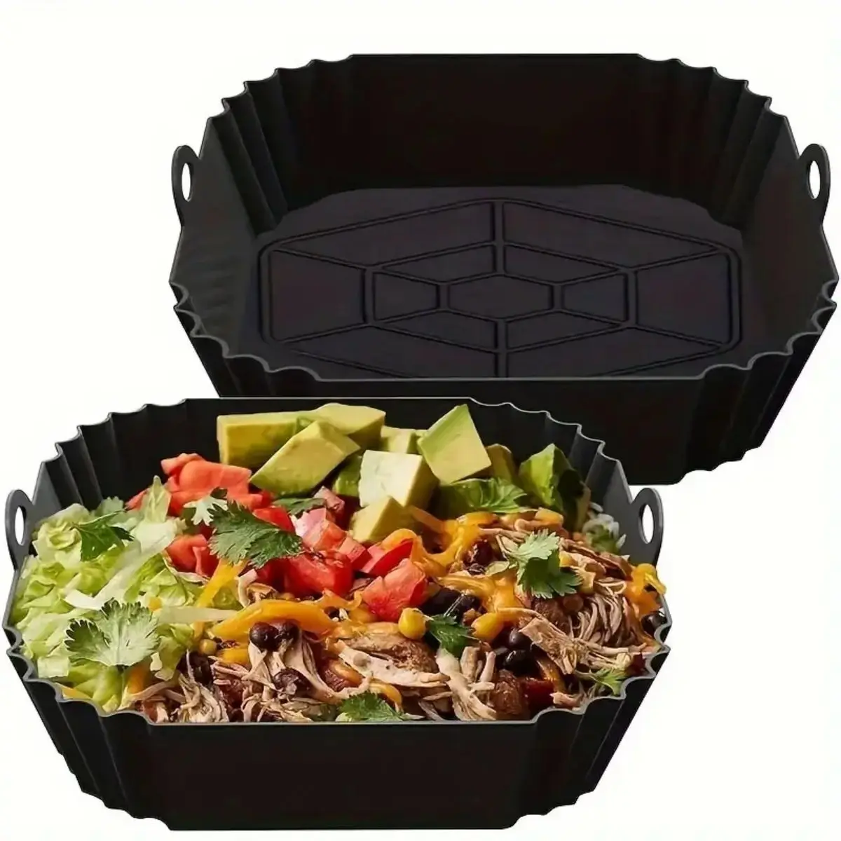 Reusable Air Fryer Silicone Po - Food Storage With Dividers review and price