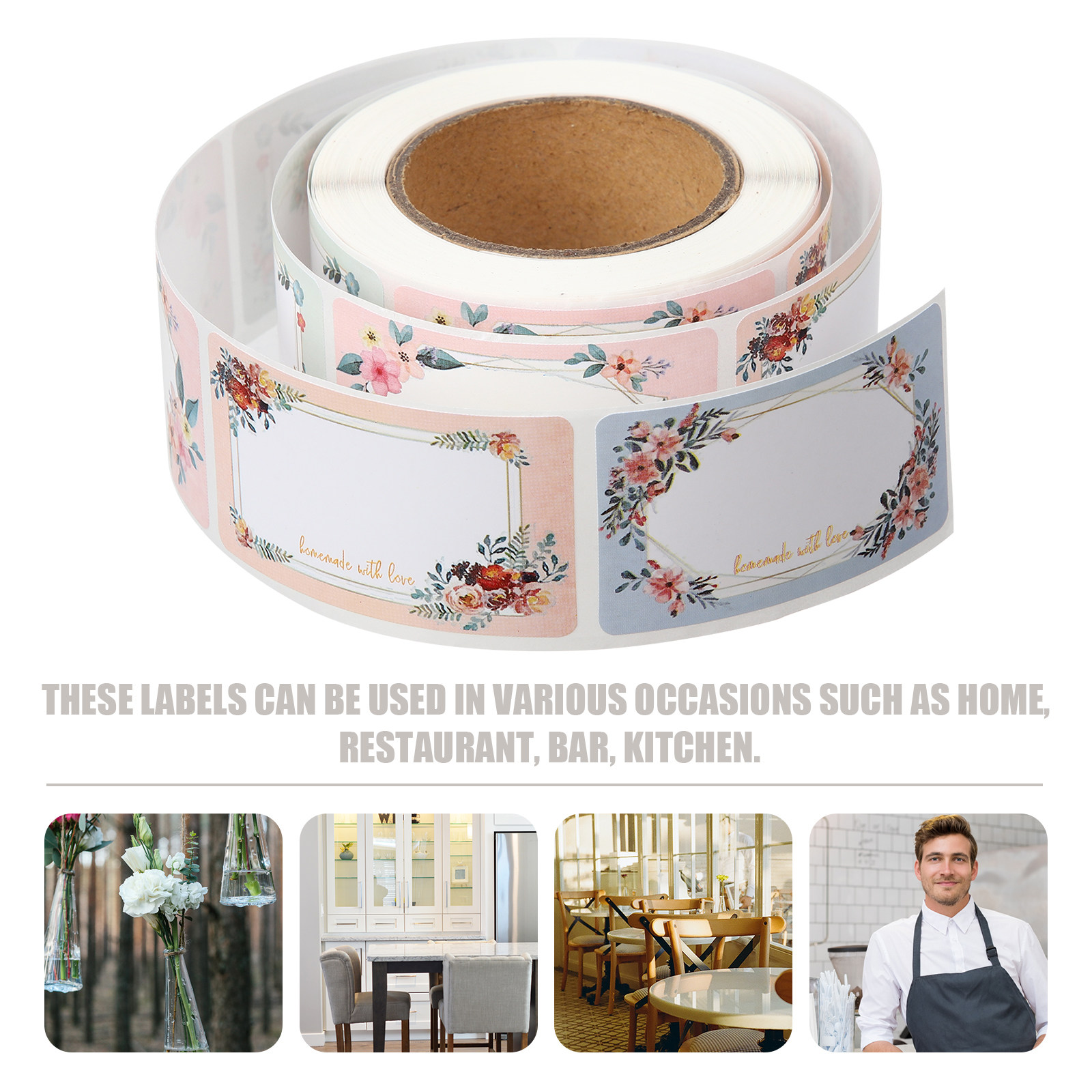 3 Rolls Blank Name Sticker Lab - Food Storage Labels review and price