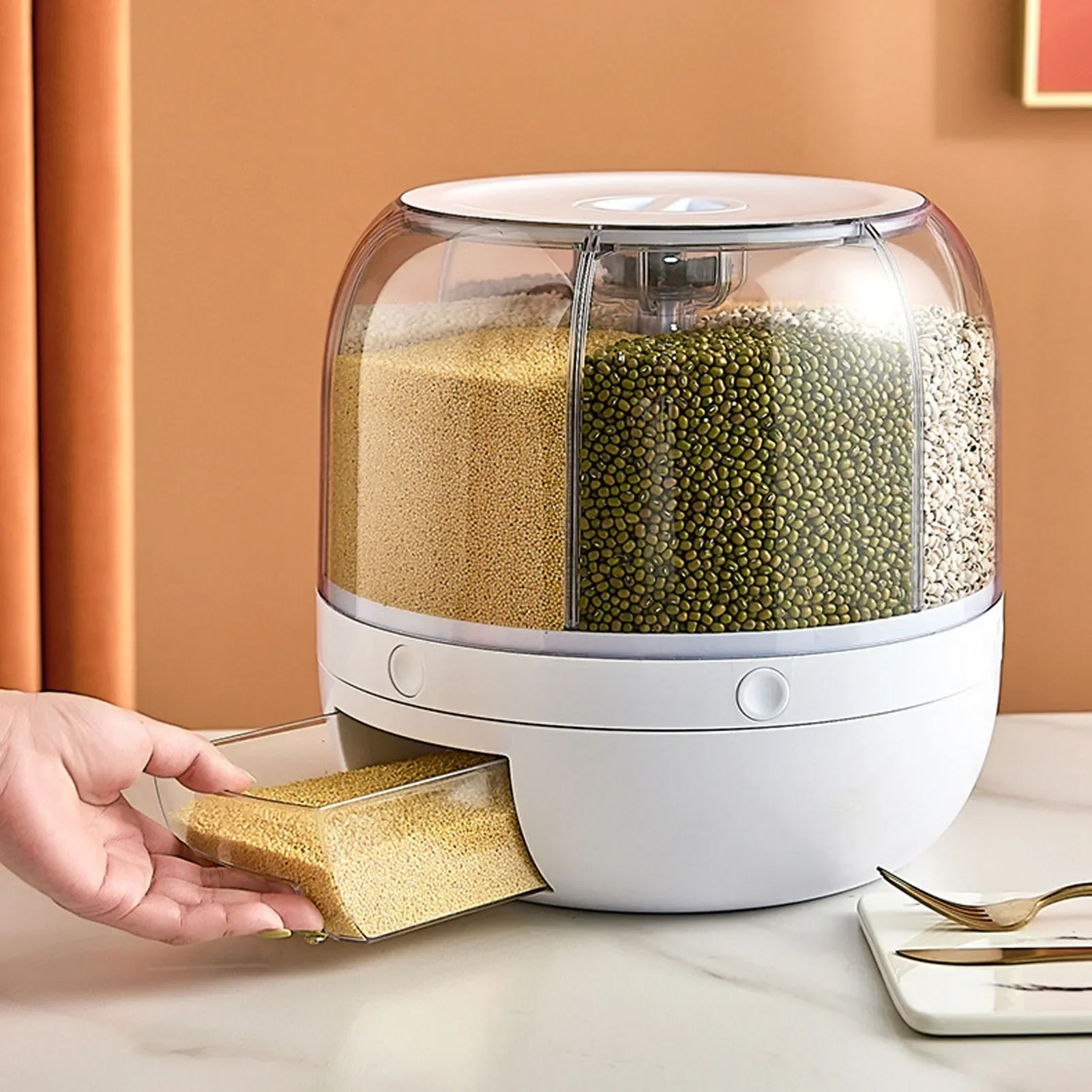 6-Compartment 360° Rotating Ai - Food Storage Meals review and price