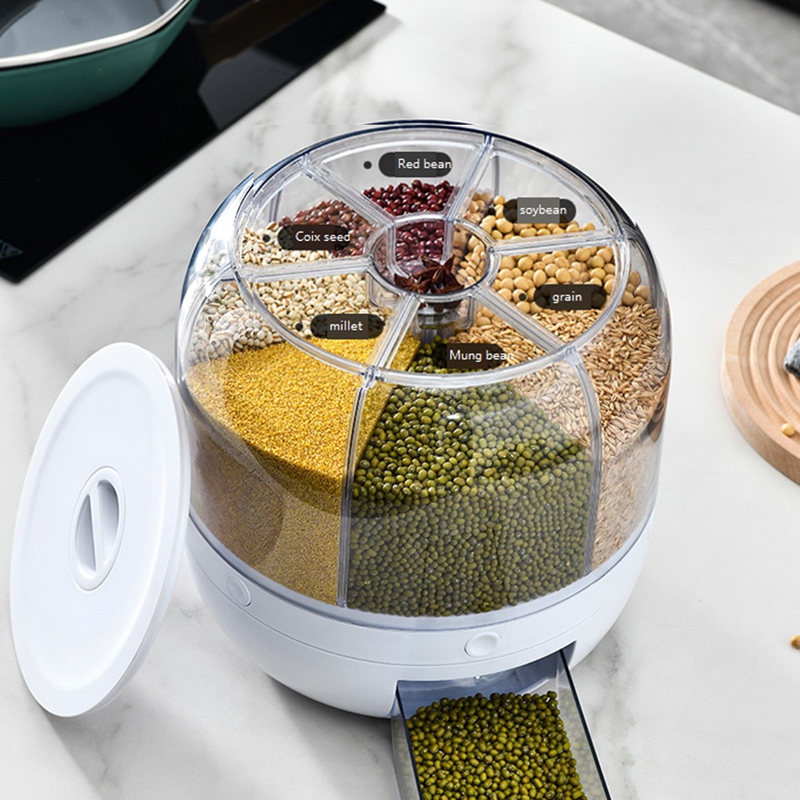6 Grid Cereal Storage Containe - Food Storage Containers review and price
