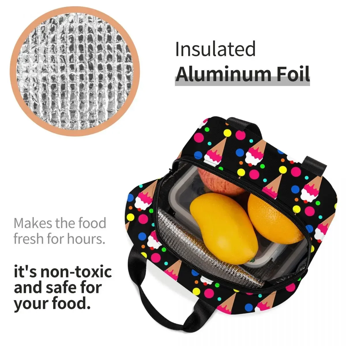 Colorful Portable Lunch Bag Ic - Food Storage Bag review and price