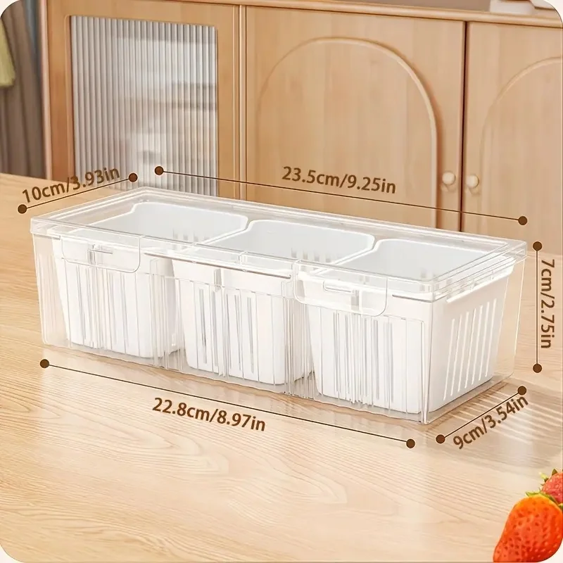 1pc Compartment Food Storage C - Food Storage With Dividers review and price