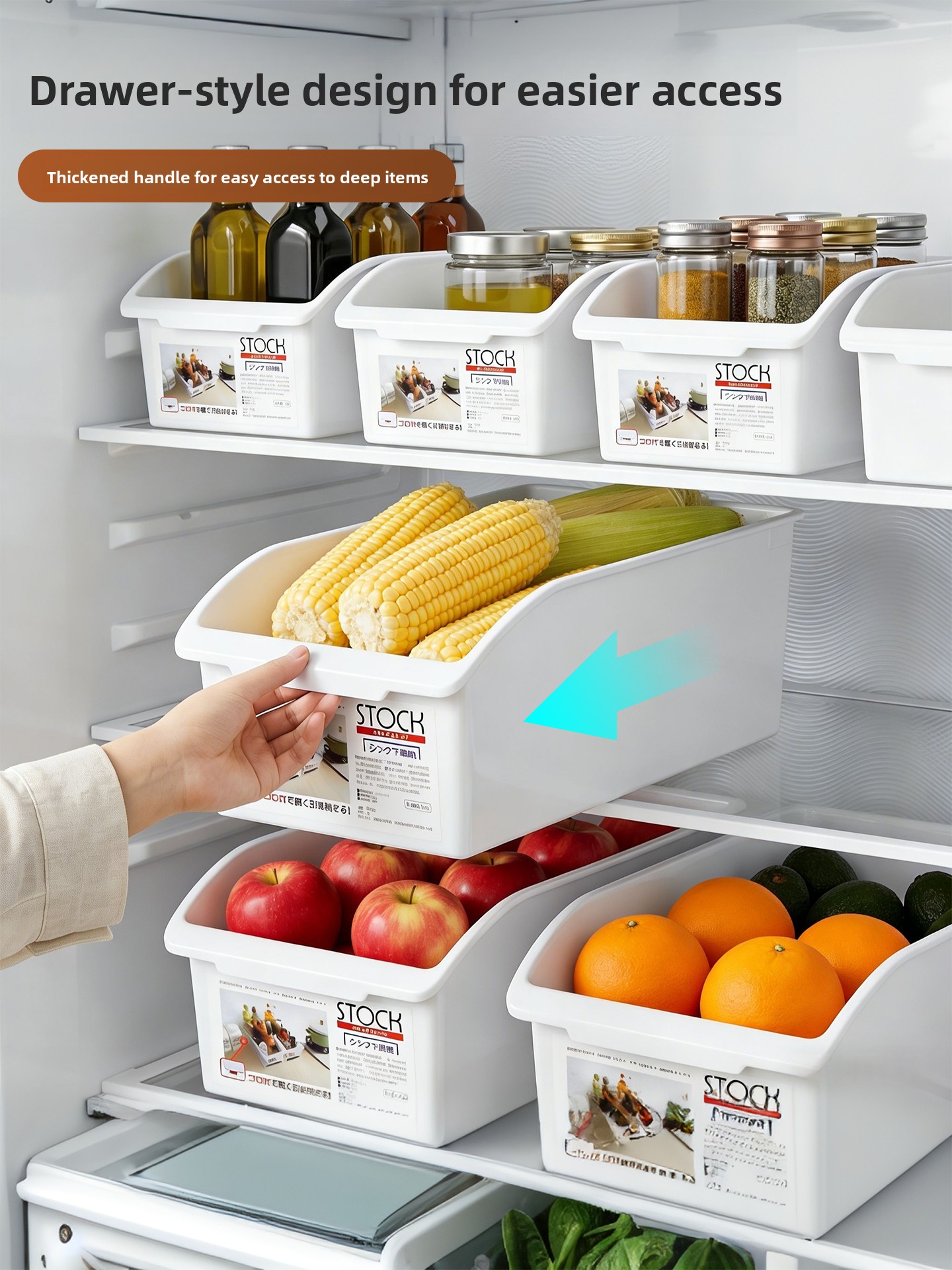 Transparent Drawer Style Refri - Food Storage With Dividers review and price