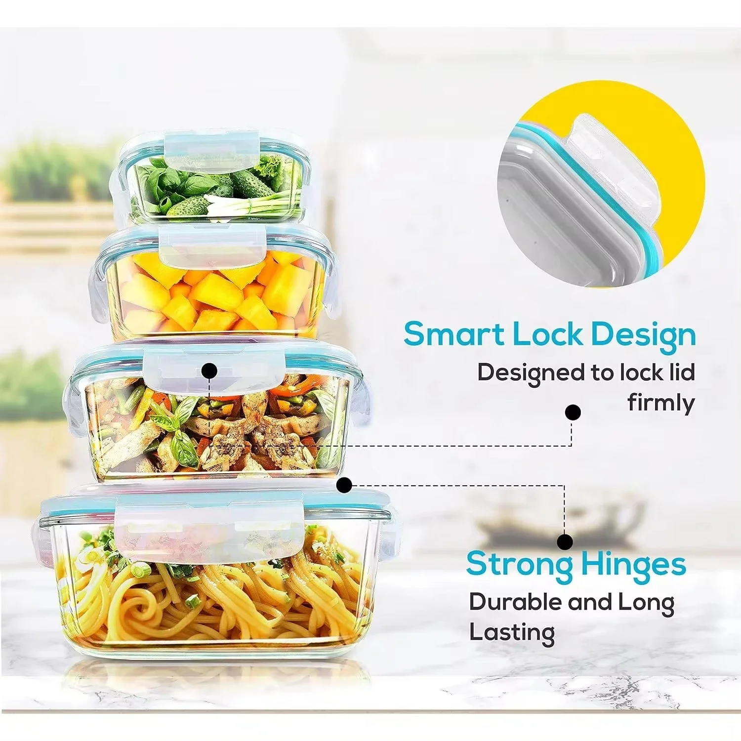 Glass Lunch Box Food Storage C - Food Storage Oven Safe review and price